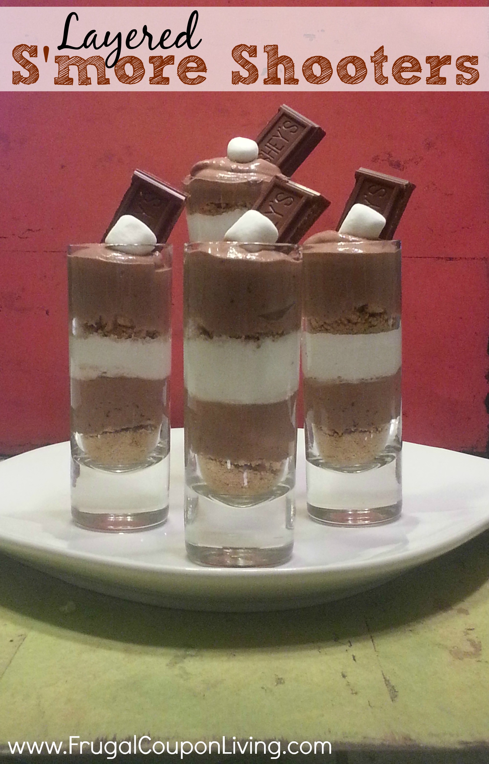 Layered S’more Shooters Dessert Recipe