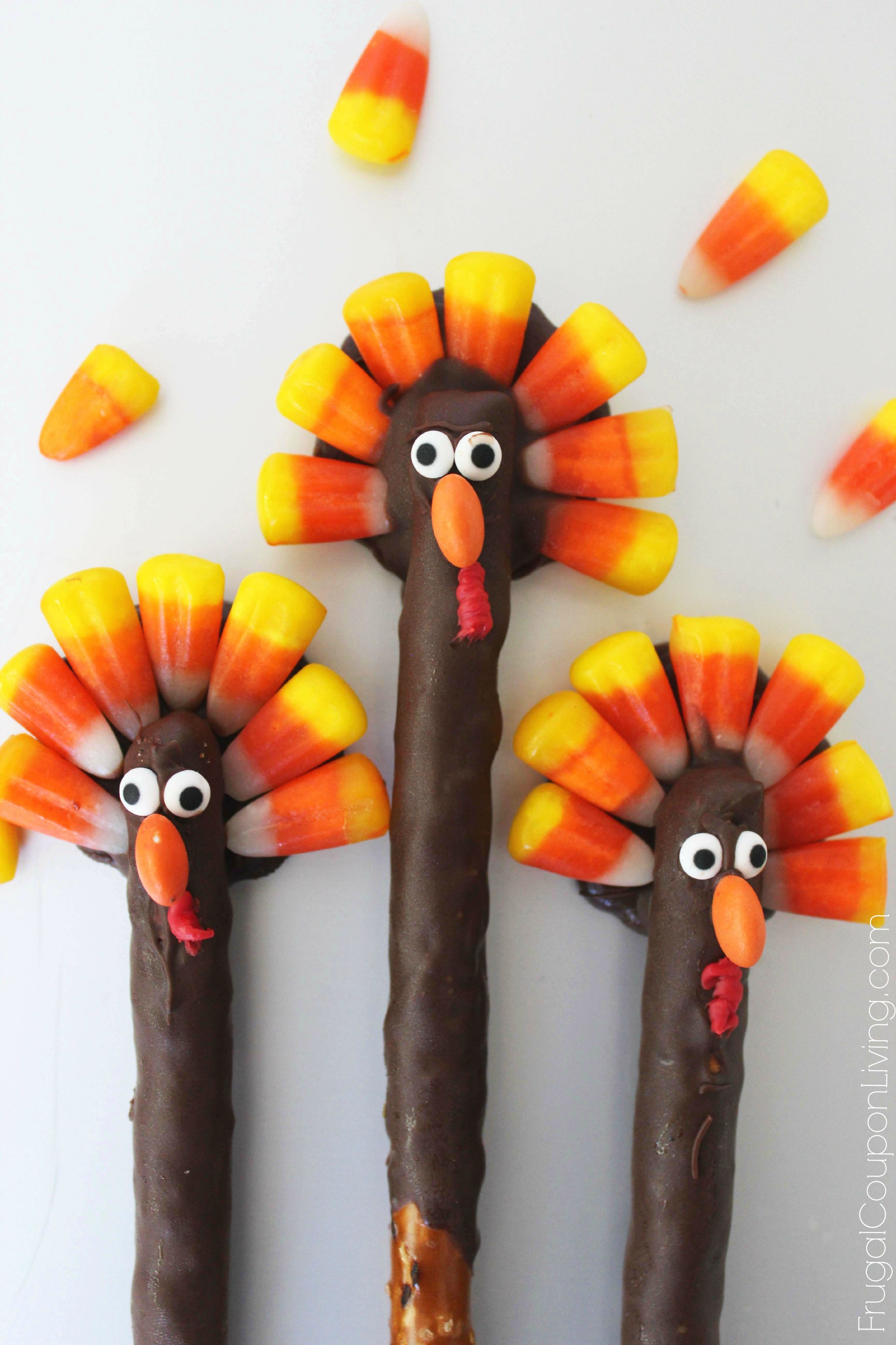 Turkey Pretzels Thanksgiving Kids Food Craft