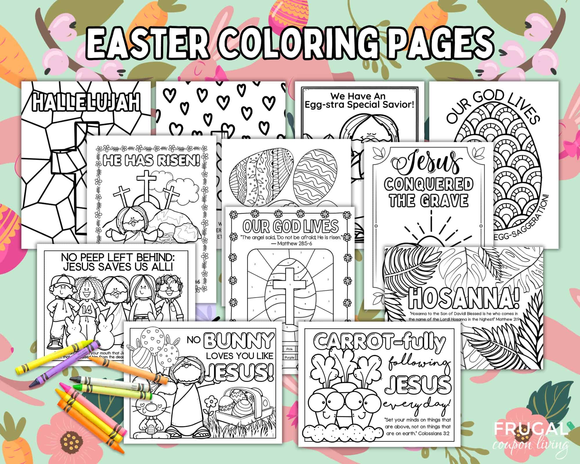 christian coloring pages for easter