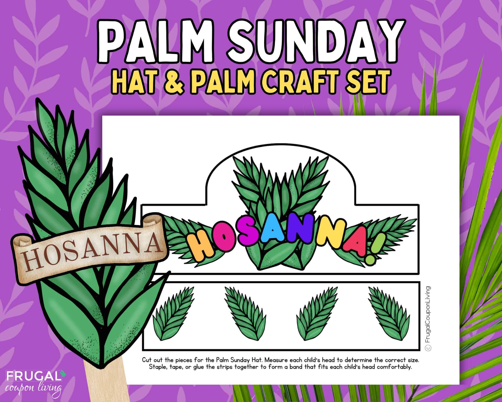 palm sunday craft and lesson set