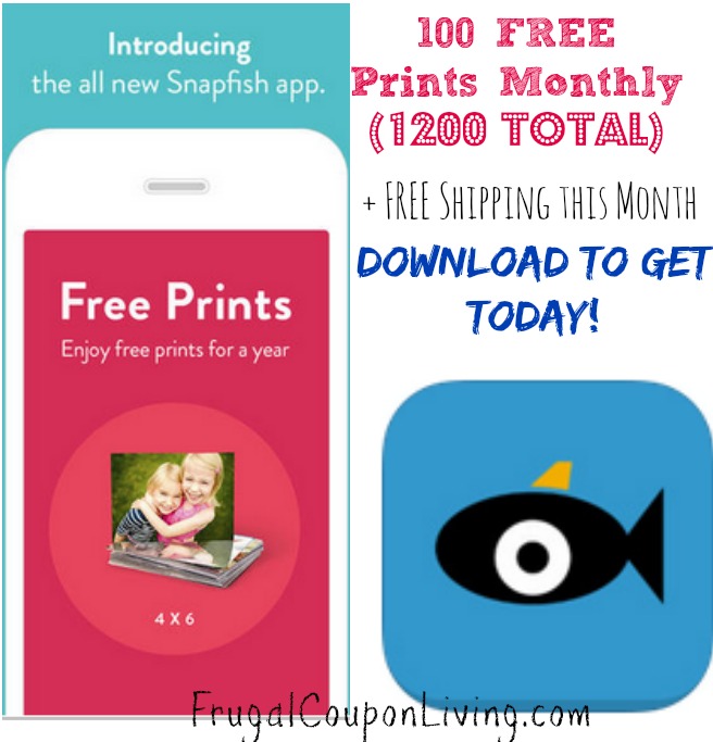 1200 FREE Prints from Snapfish + FREE Shipping (100 Per Month for FREE)