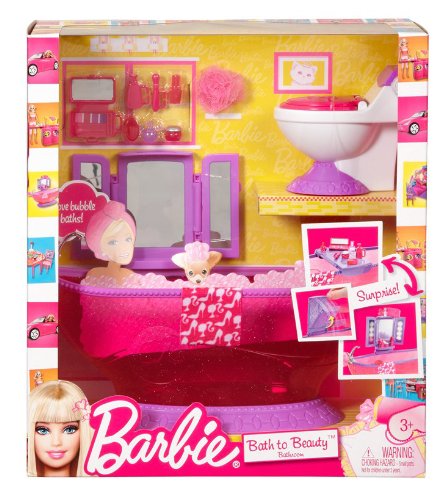 barbie in bathroom