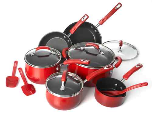 ebay rachael ray red cookware set