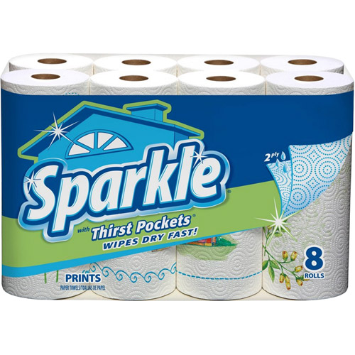 sparkle paper towels 8 ct