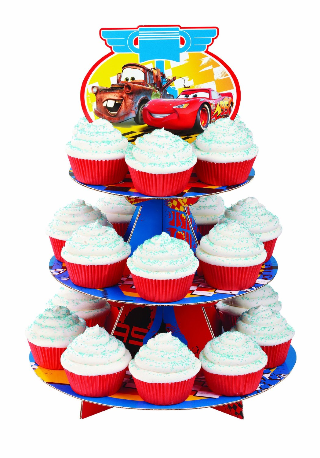 cars cupcake stand