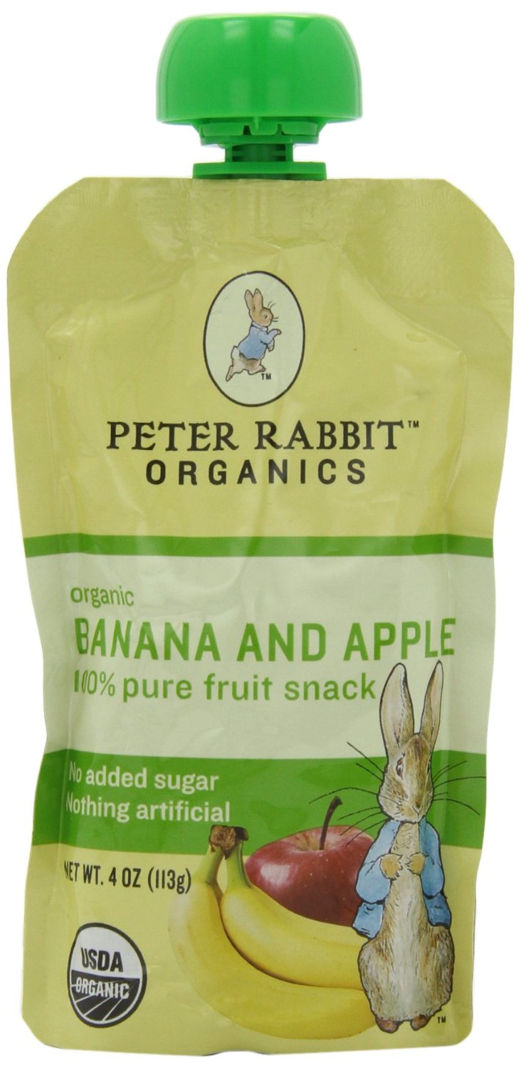 peter rabbit banana and apple