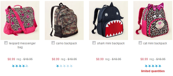 childrens bookbags