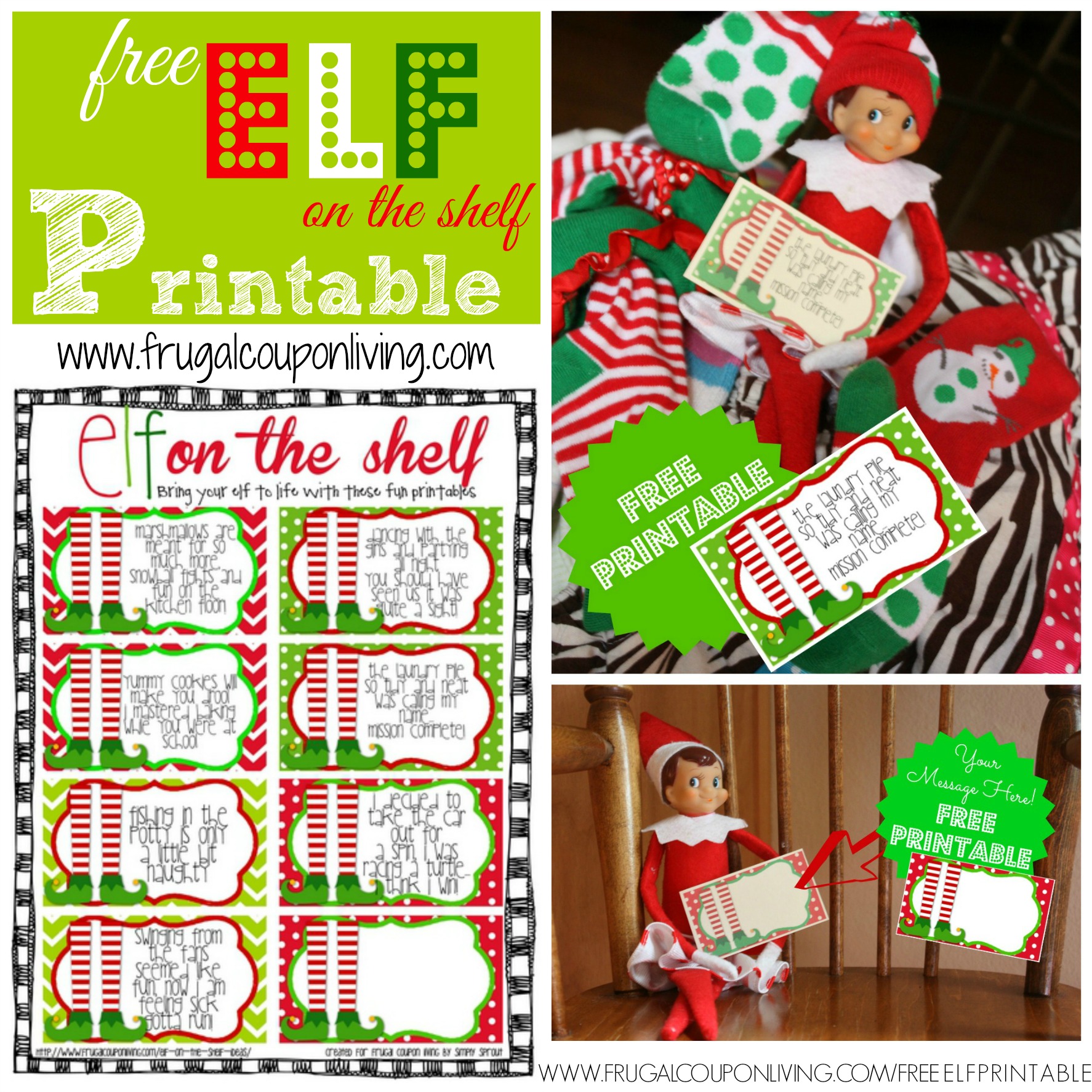 Elf On The Shelf Free Printable Props