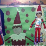 Elf on the Shelf Paints a Portrait - Ideas for School