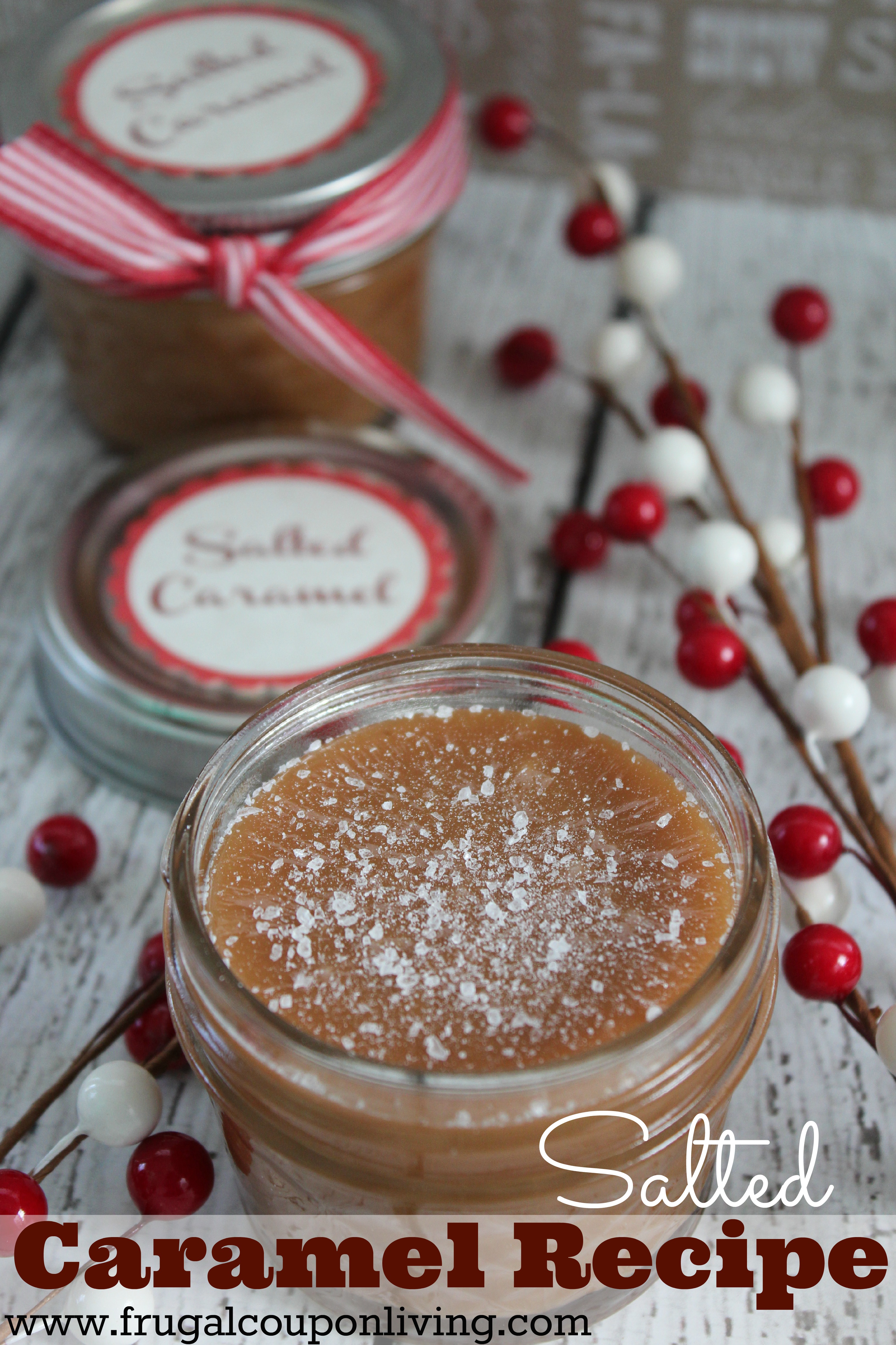 Easy Homemade Salted Caramel Recipe with 5 Ingredients with FREE Tag