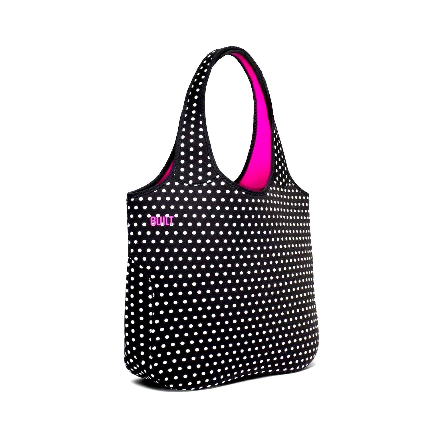 pink neoprene tote bag