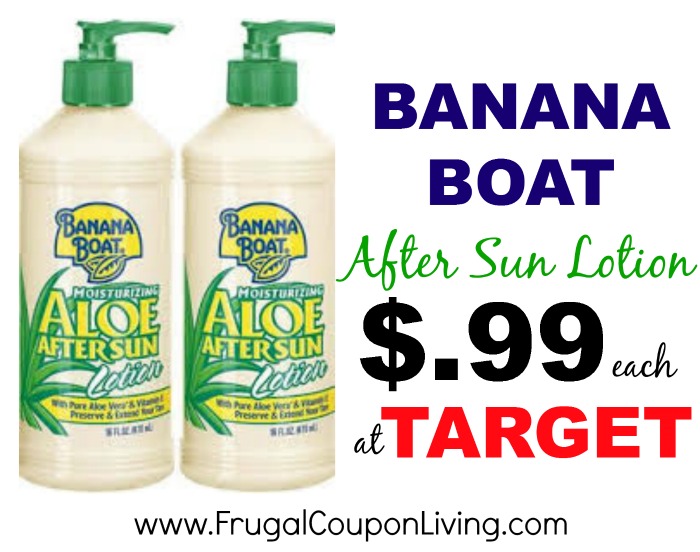 banana boat after sun lotion