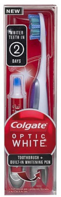 Colgate Optic White Toothbrush + Whitening Pen