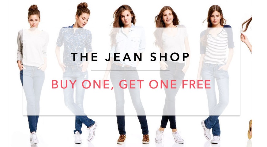 Buy One Get One Free Jeans Sale