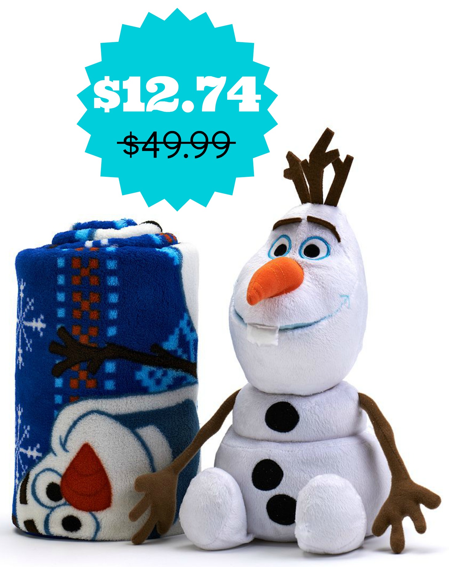 olaf throw pillow