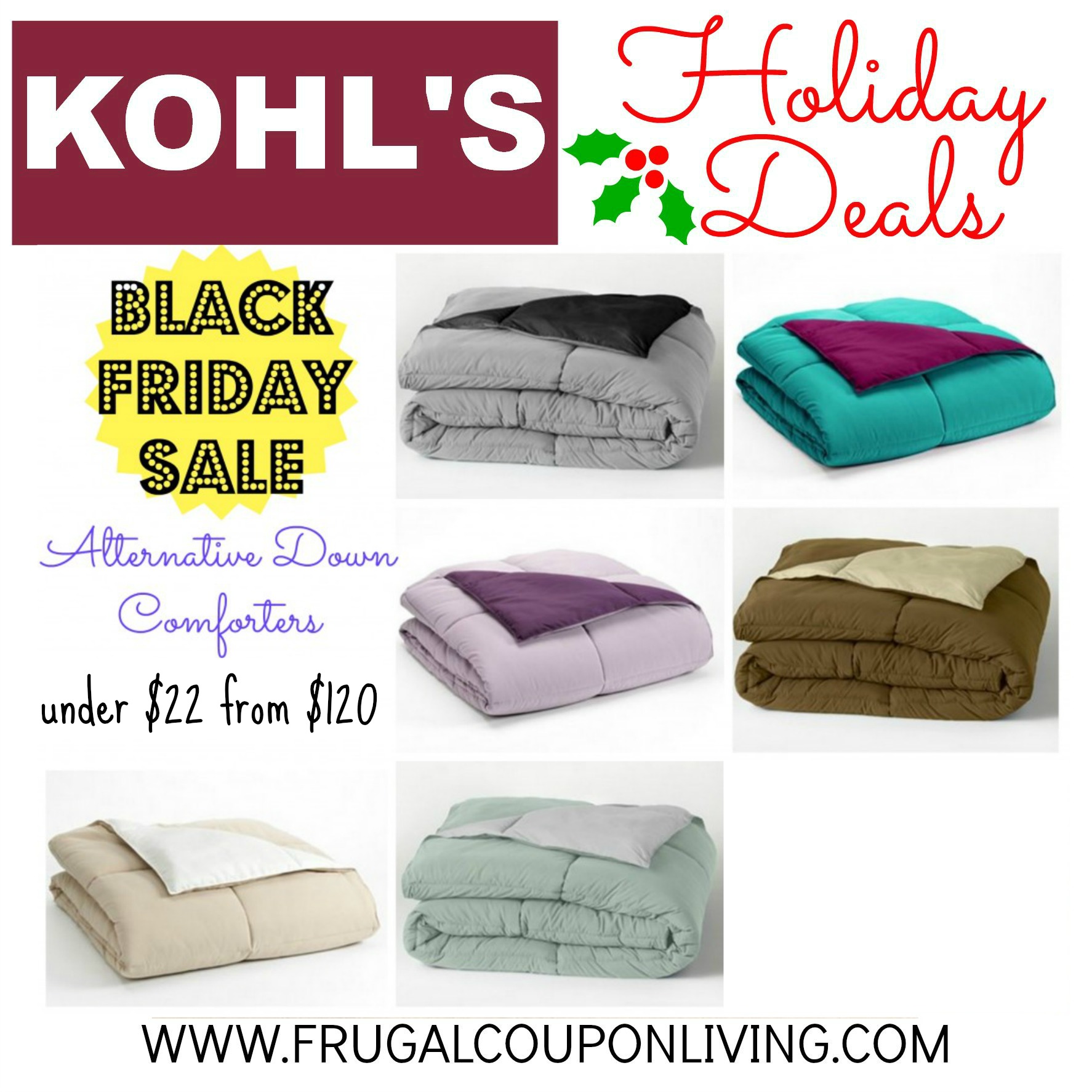 Black Friday Kohl S Alternative Down Comforter 21 24 From 120