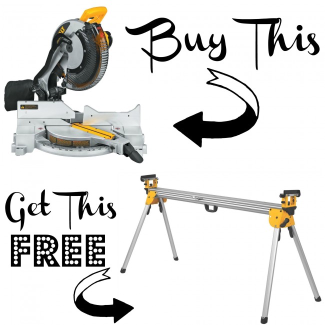 FREE DEWALT Miter Saw Stand WYB a DEWALT DWS780 Miter Saw