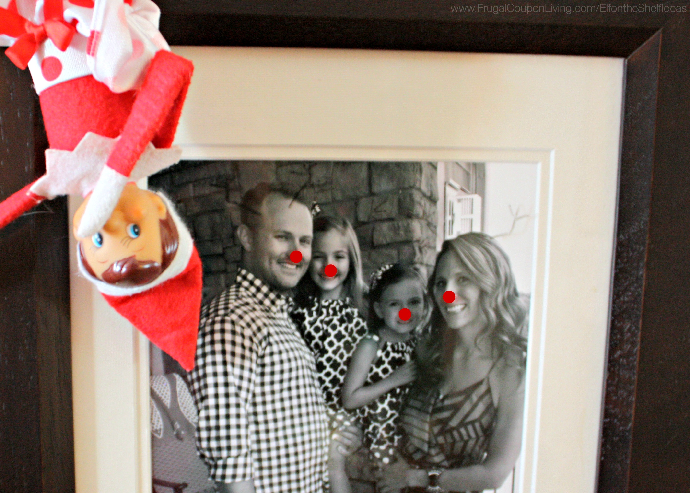 Elf on the Shelf Ideas - Elf Makes a Rudolph Family