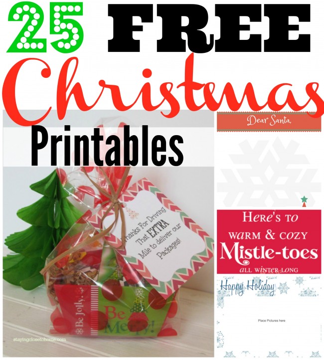 free christmas printables collage