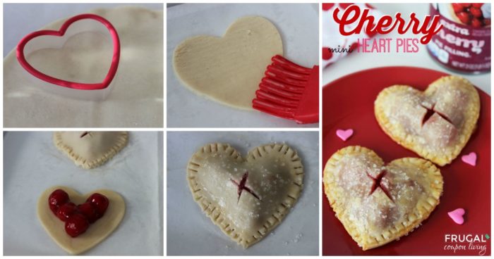 Valentine's Day Mini Cherry Heart Pies