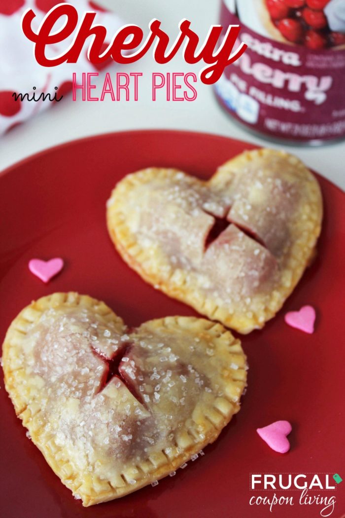 Valentine's Day Mini Cherry Heart Pies