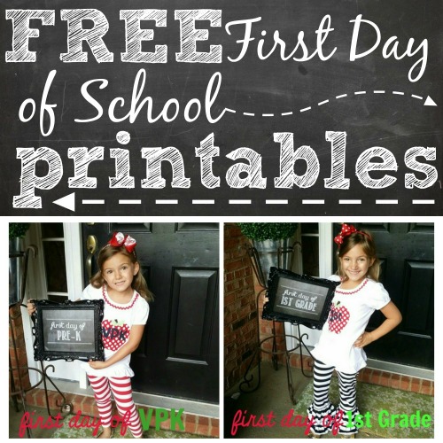 FREE Back to School Printables