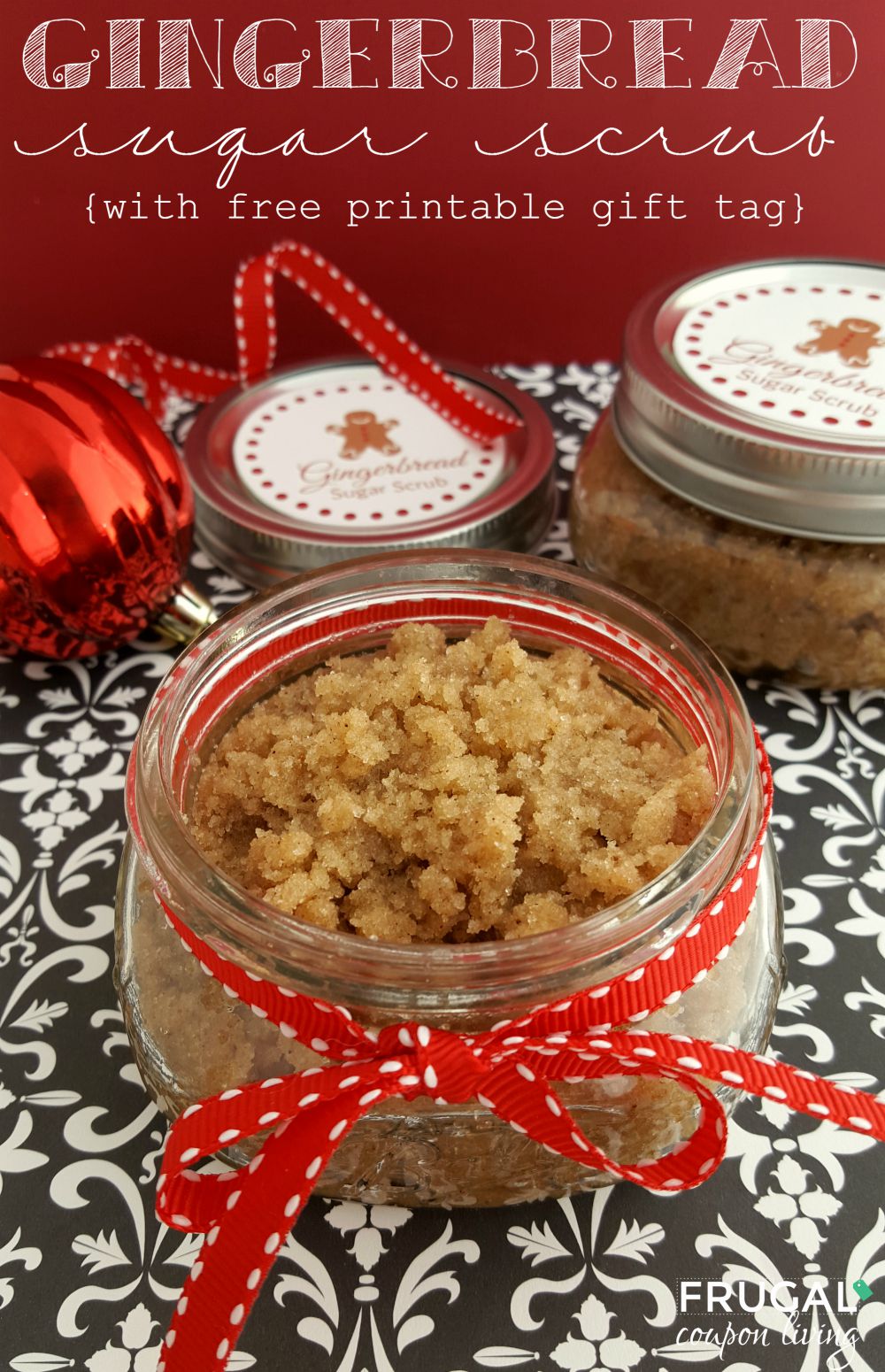 Gingerbread Sugar Scrub with FREE gift tag on Frugal Coupon Living