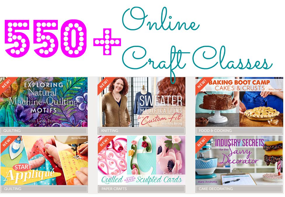 550 Online Classes 20 Or Less For A Limited Time On Craftsy