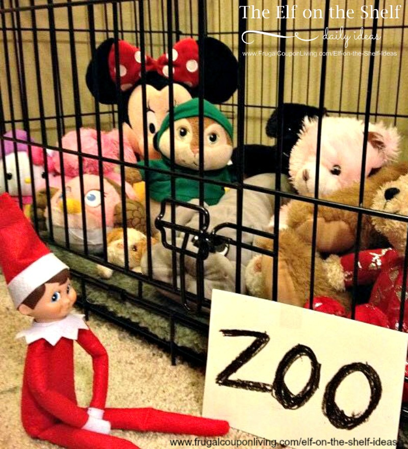 Elf-Visits-the-Zoo-Frugal-Coupon-Living-Elf-on-The-Shelf-Ideas