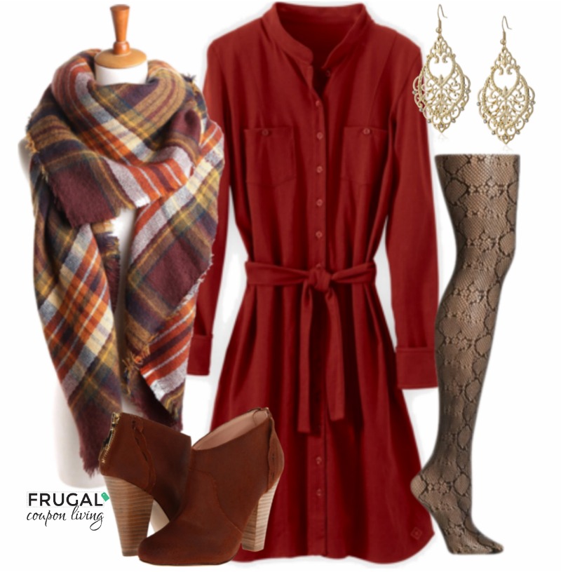 Frugal-Fashion-Friday-Rust-Dress-Thanksgiving-Outift-Frugal-Coupon-Living