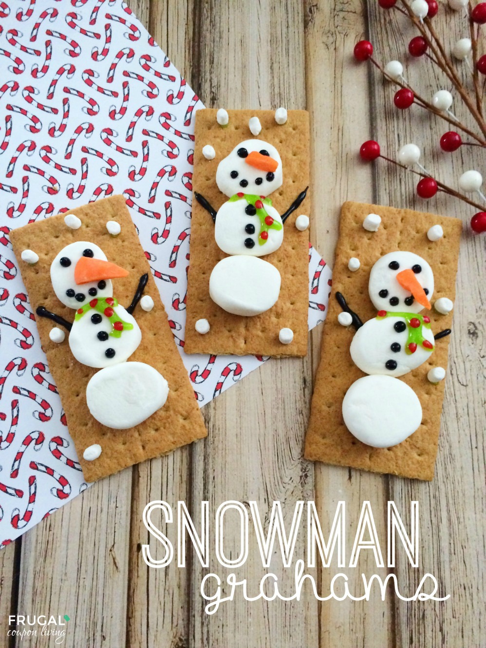 Snowman Grahams on Frugal Coupon Living