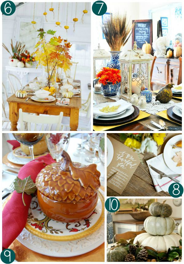 Thanksgiving Tablescape Collage 2 on Frugal Coupon Living