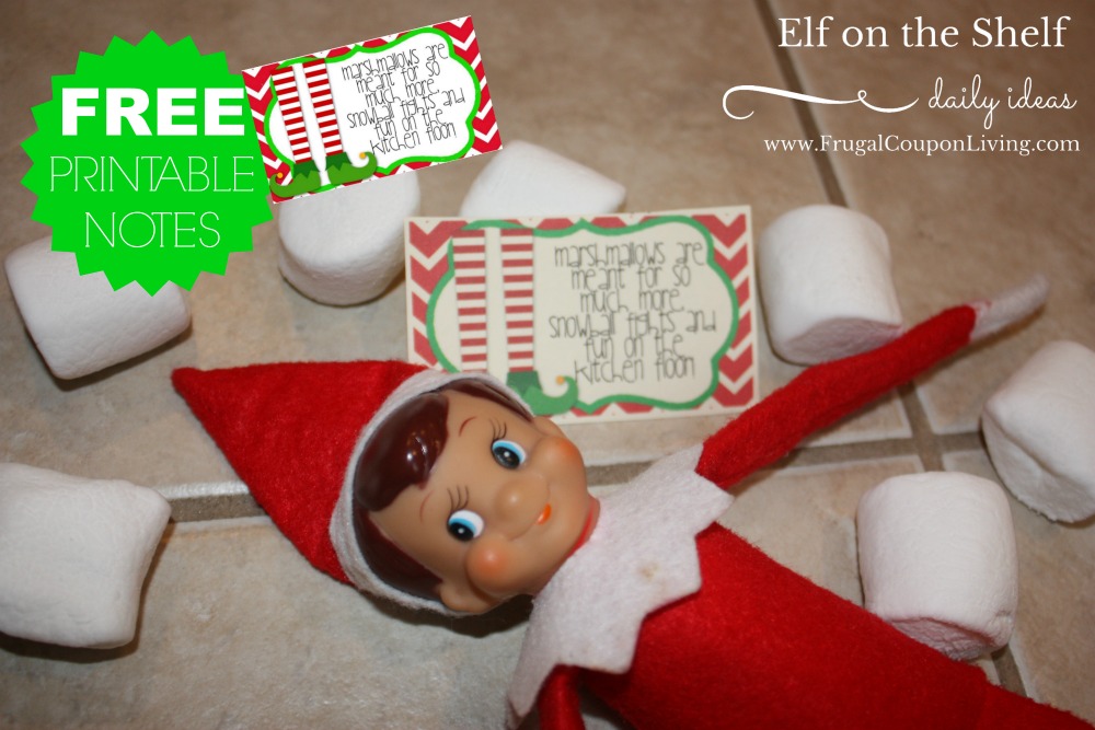 Elf on the Shelf Ideas | Marshmallow Fun!