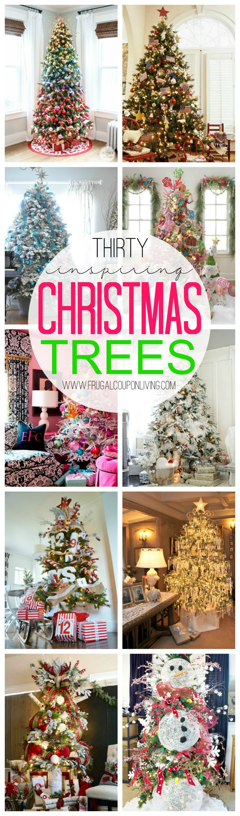 Thirty Inspiring Christmas Trees on Frugal Coupon Living