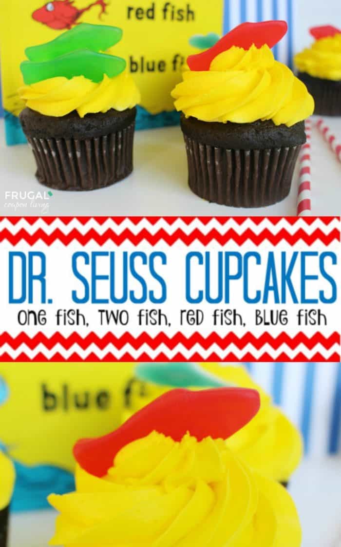 One Fish Two Fish Cupcakes Dr Seuss