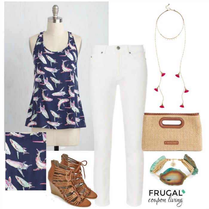 Shark-attack-summer-outfit-frugal-coupon-living-frugal-fashion-friday