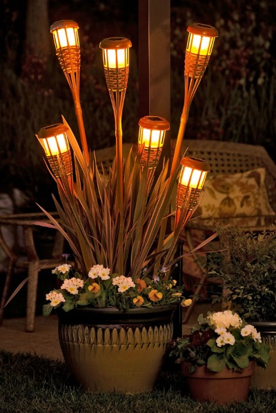 Tiki-torch-planter