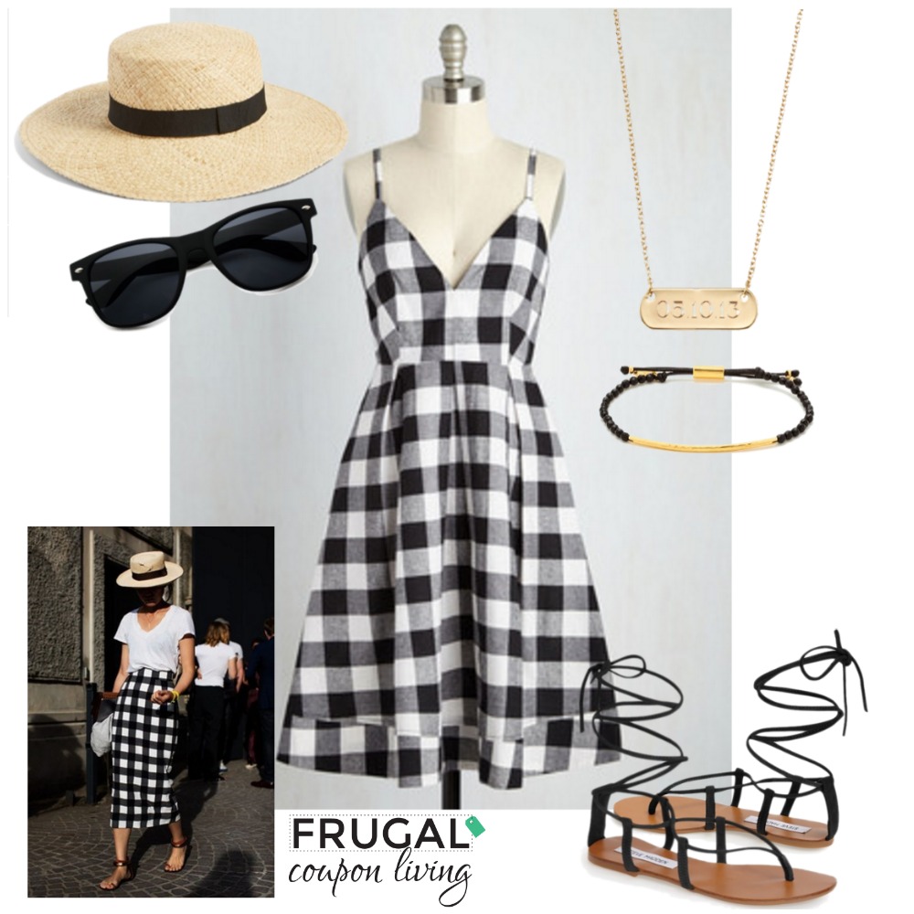 black-checked-dress-outfit-frugal-fashion-friday