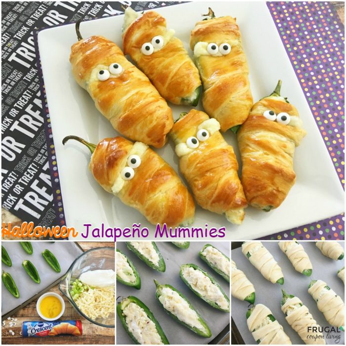 Halloween Jalapeño Popper Directions and Ingredients