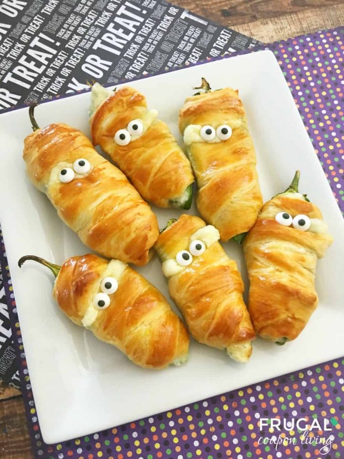 halloween jalepeno mummy poppers frugal coupon living