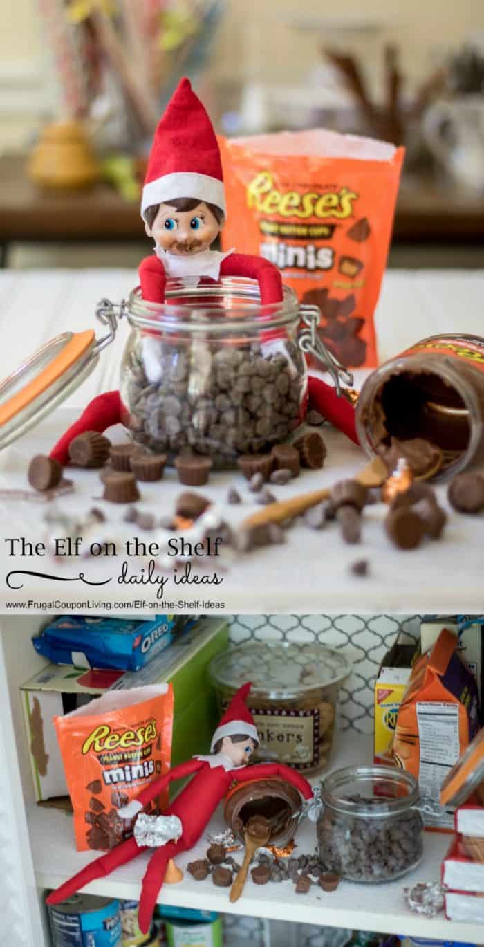 elf-chocolate-overdose-elf-on-the-shelf-ideas-frugal-coupon-living-collage