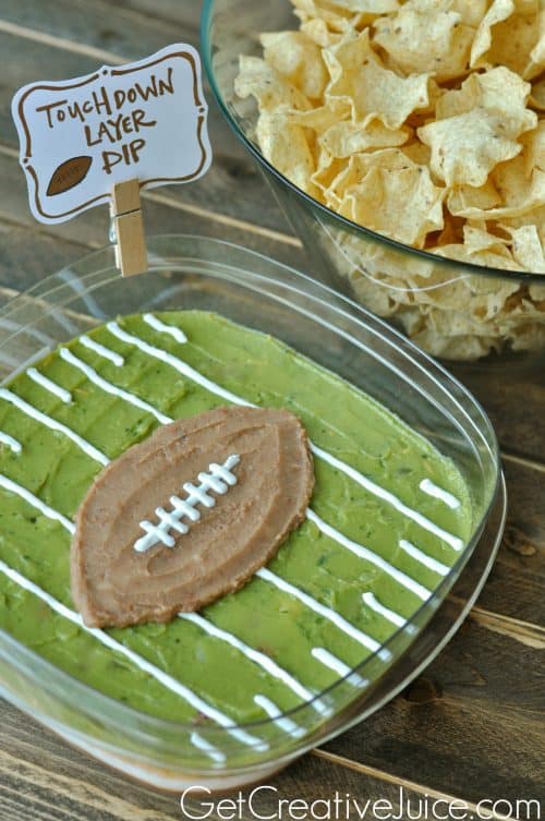 super-bowl-football-party-layered-dip-idea-bean-guac