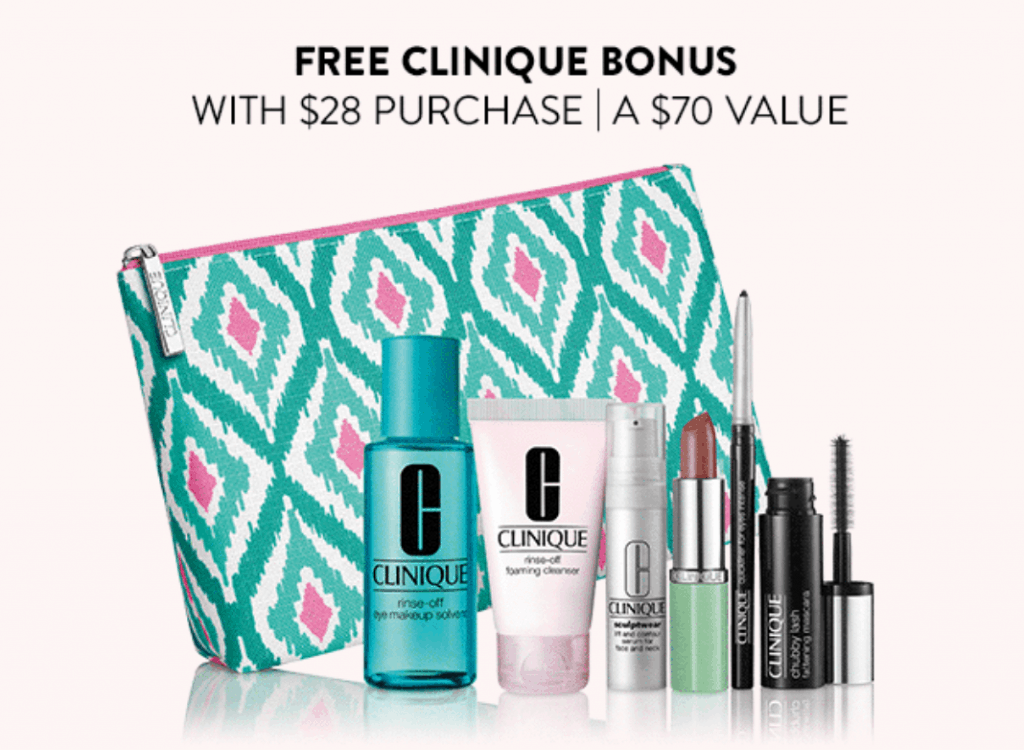 Clinique: Free Gift with $28 Purchase ($70 value)!