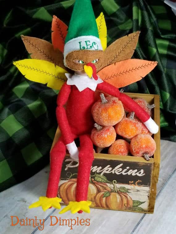 elf-on-the-shelf-ideas-thanksgiving-elf-returns-as-a-turkey