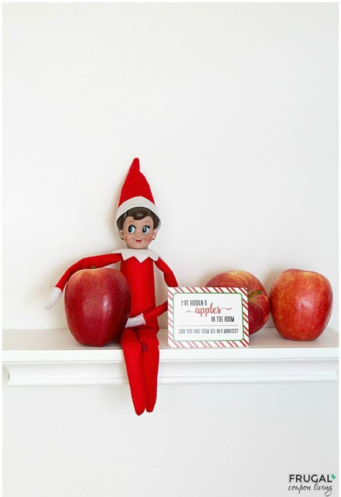 Elf on the Shelf Ideas | Elf Hides Apples