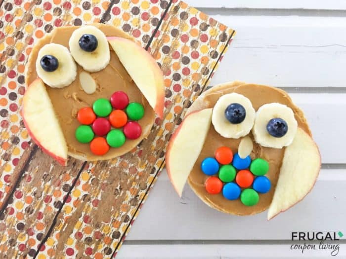 Kids Healthy Snack - Owl Bagel