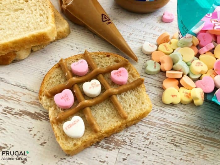 Valentine Food Craft | Tic Tac Toe Toast