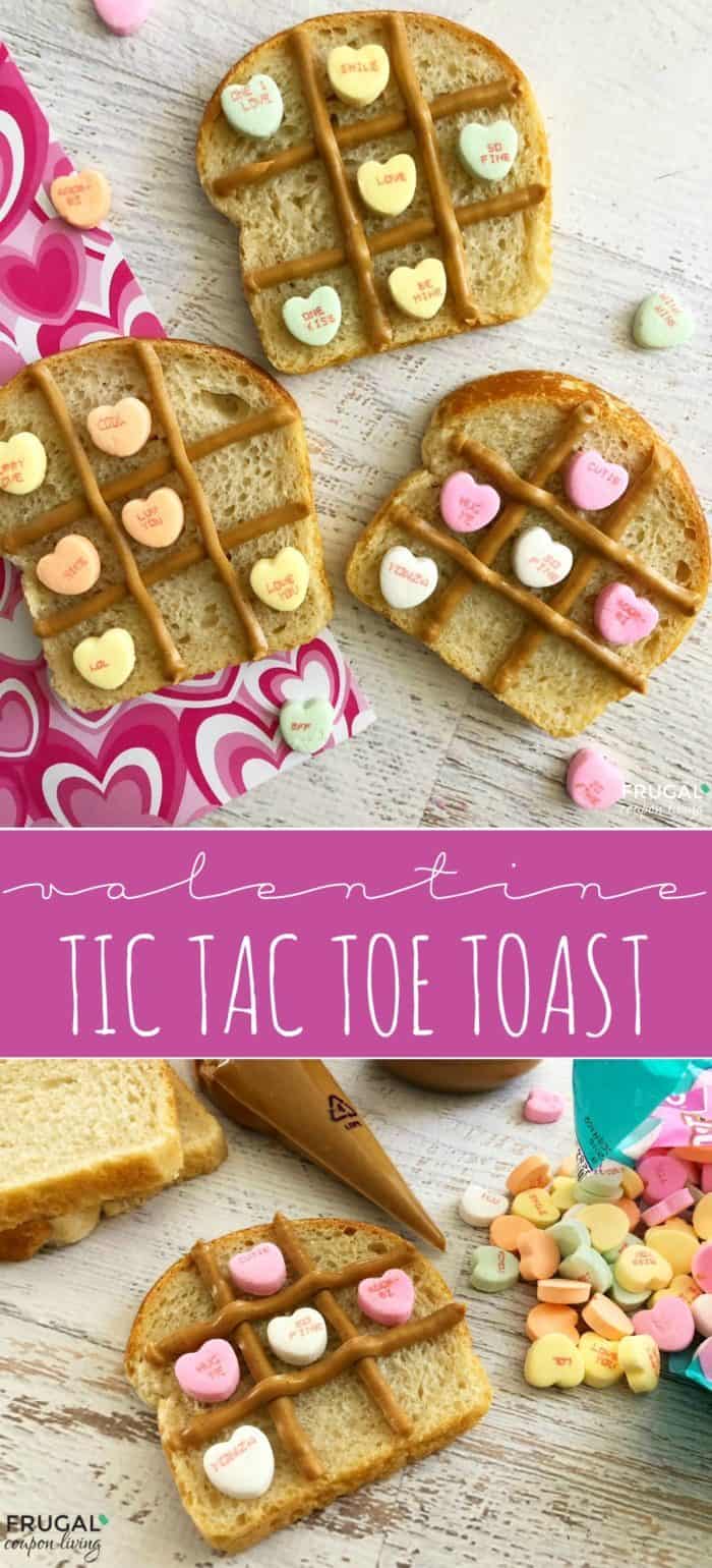 Valentine Food Craft | Tic Tac Toe Toast