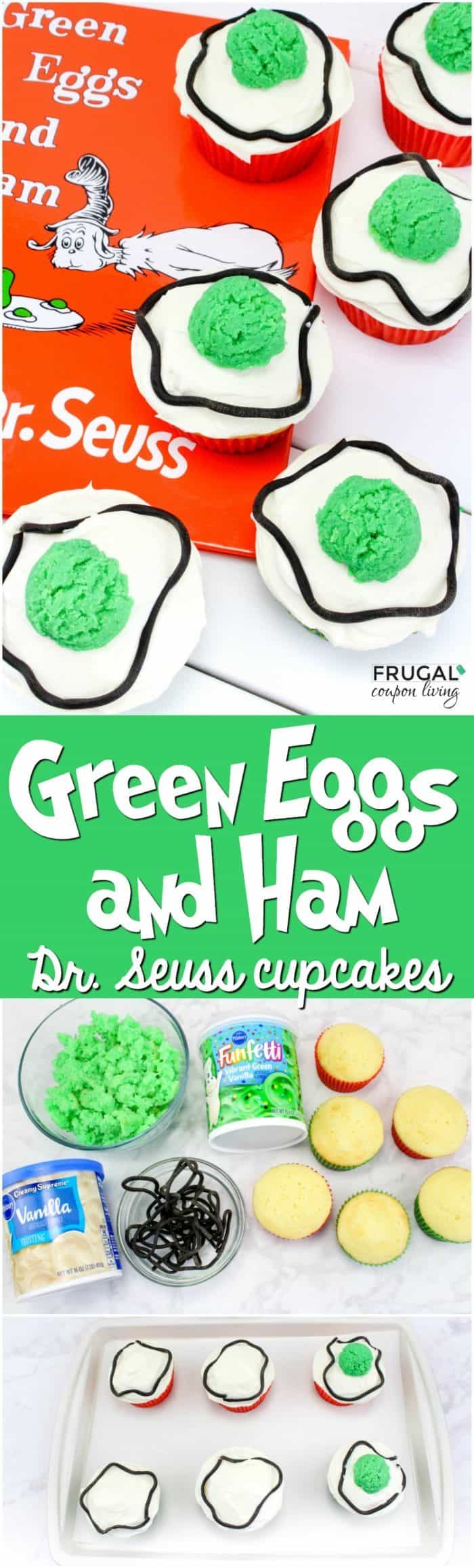 Green Eggs and Ham Dr. Seuss Cupcakes