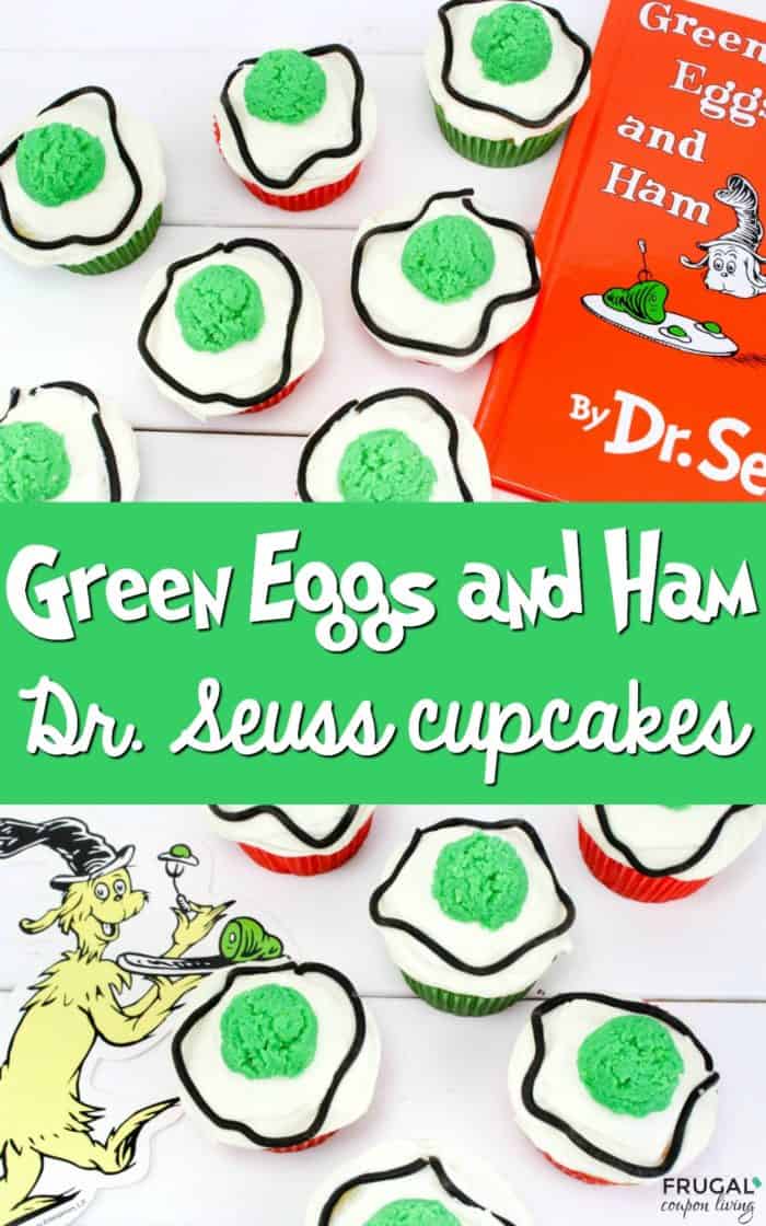 Green Eggs and Ham Dr. Seuss Cupcakes